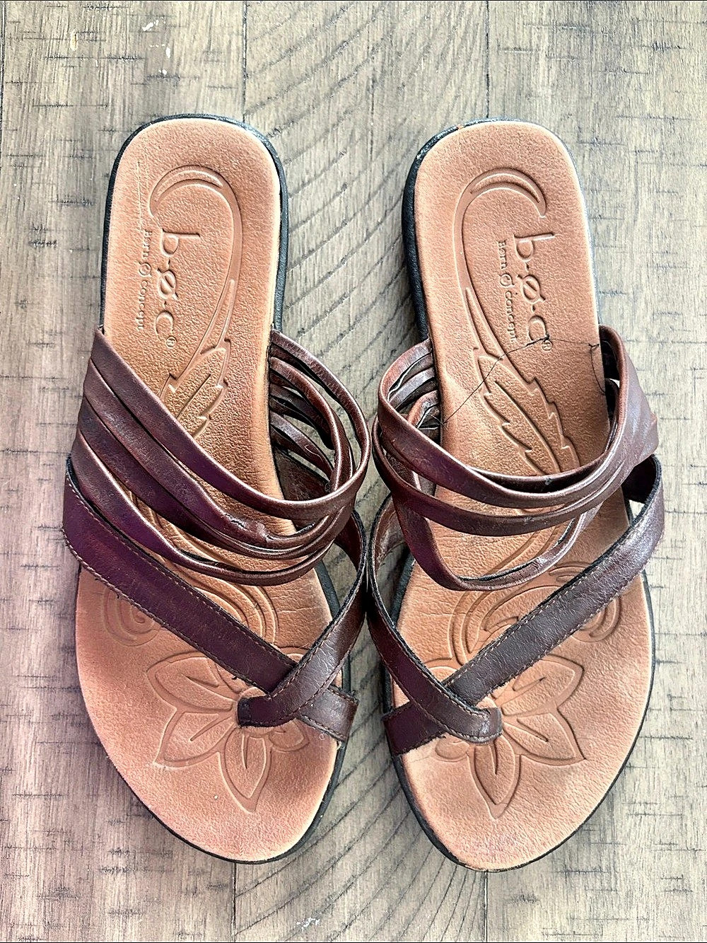 Born concept BOC Strappy Brown Sandals